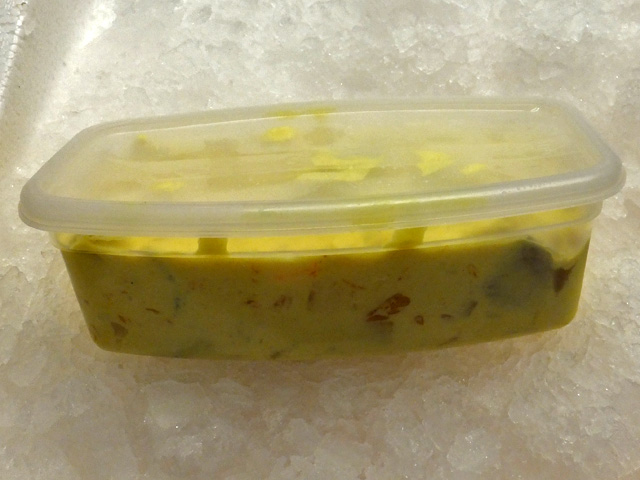 "Curry Heringshappen" - milde Heringshappen in feiner Currysalatcreme mit Joghurt und Mandarinen